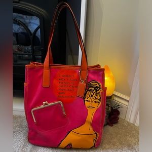 Coach authentic limited edition Bonnie Cashin canvas tote bag